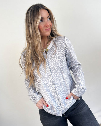 Tamara Faded Leopard Cardigan