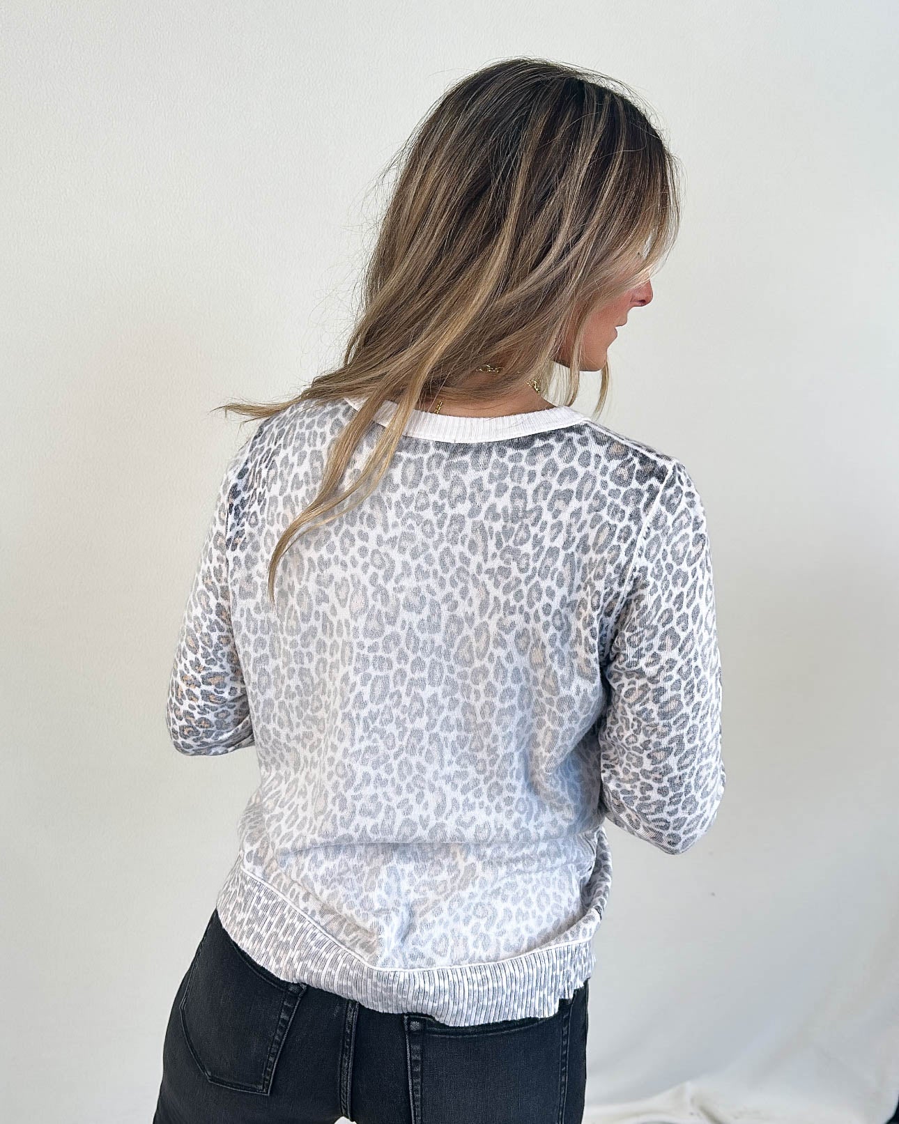 Tamara Faded Leopard Cardigan