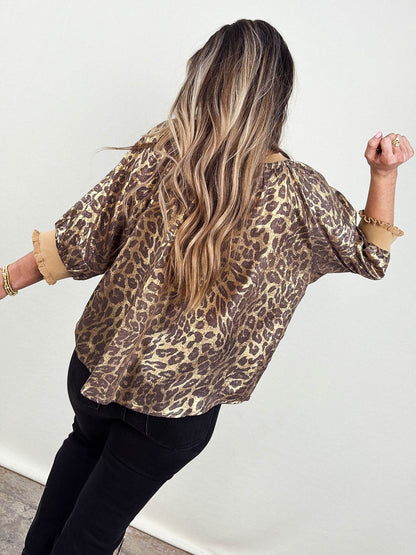 Catwalk Lurex Leopard Blouse
