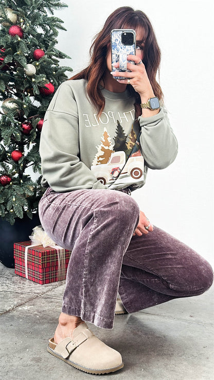 Ridgeway Washed Corduroy Crop Pants