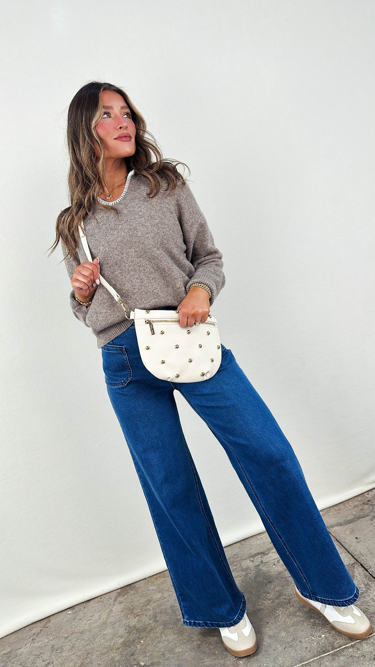 Pretty Simple | Chic Gold Studded Westlyn Bum Bag