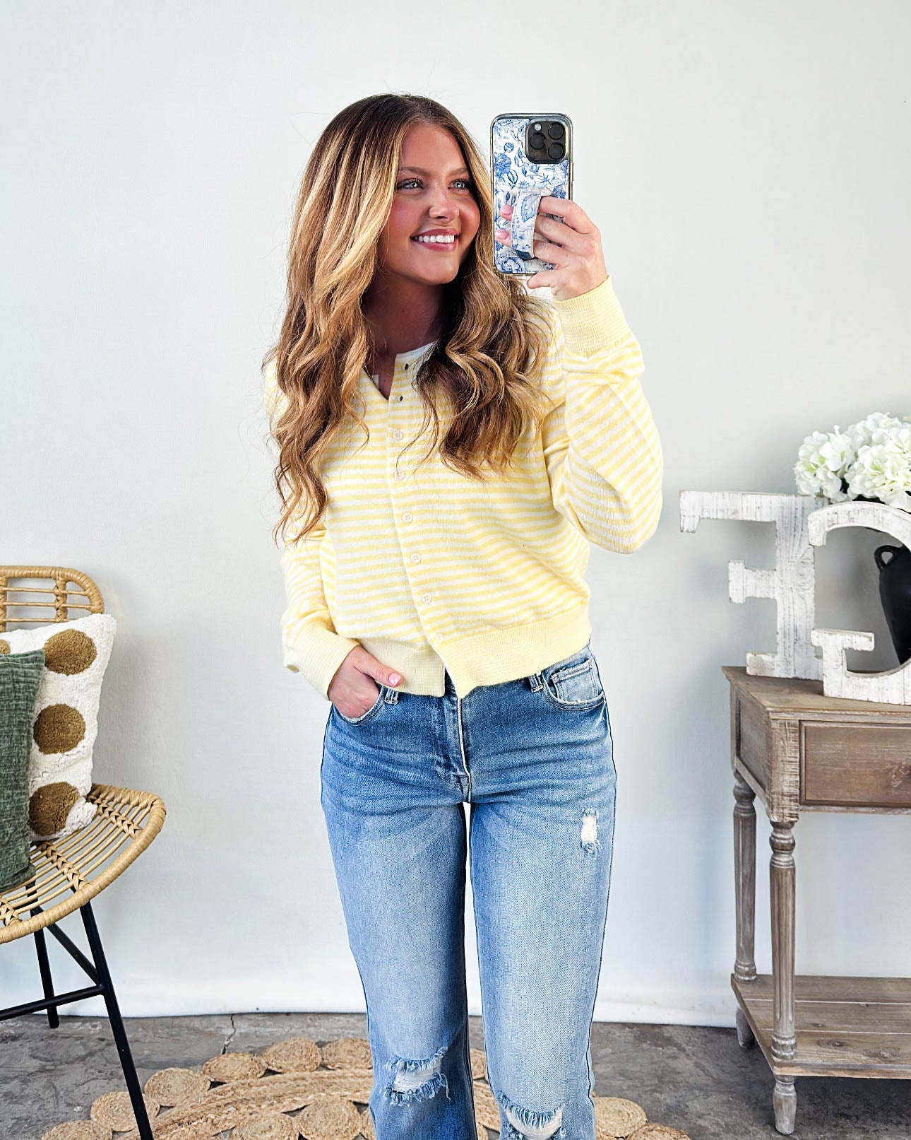 The Montana Striped Sweater Cardigan