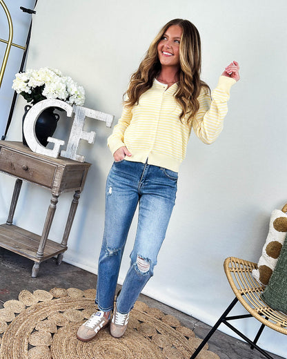 The Montana Striped Sweater Cardigan