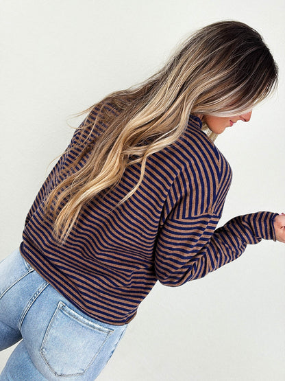 The Elisa Striped Sweater Cardigan