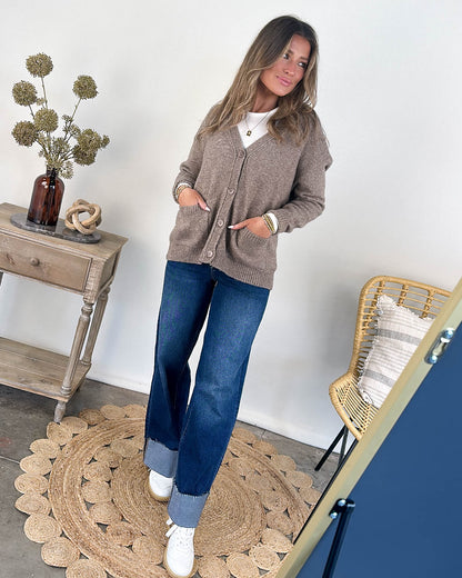 Fall For You Boyfriend Sweater Cardigan