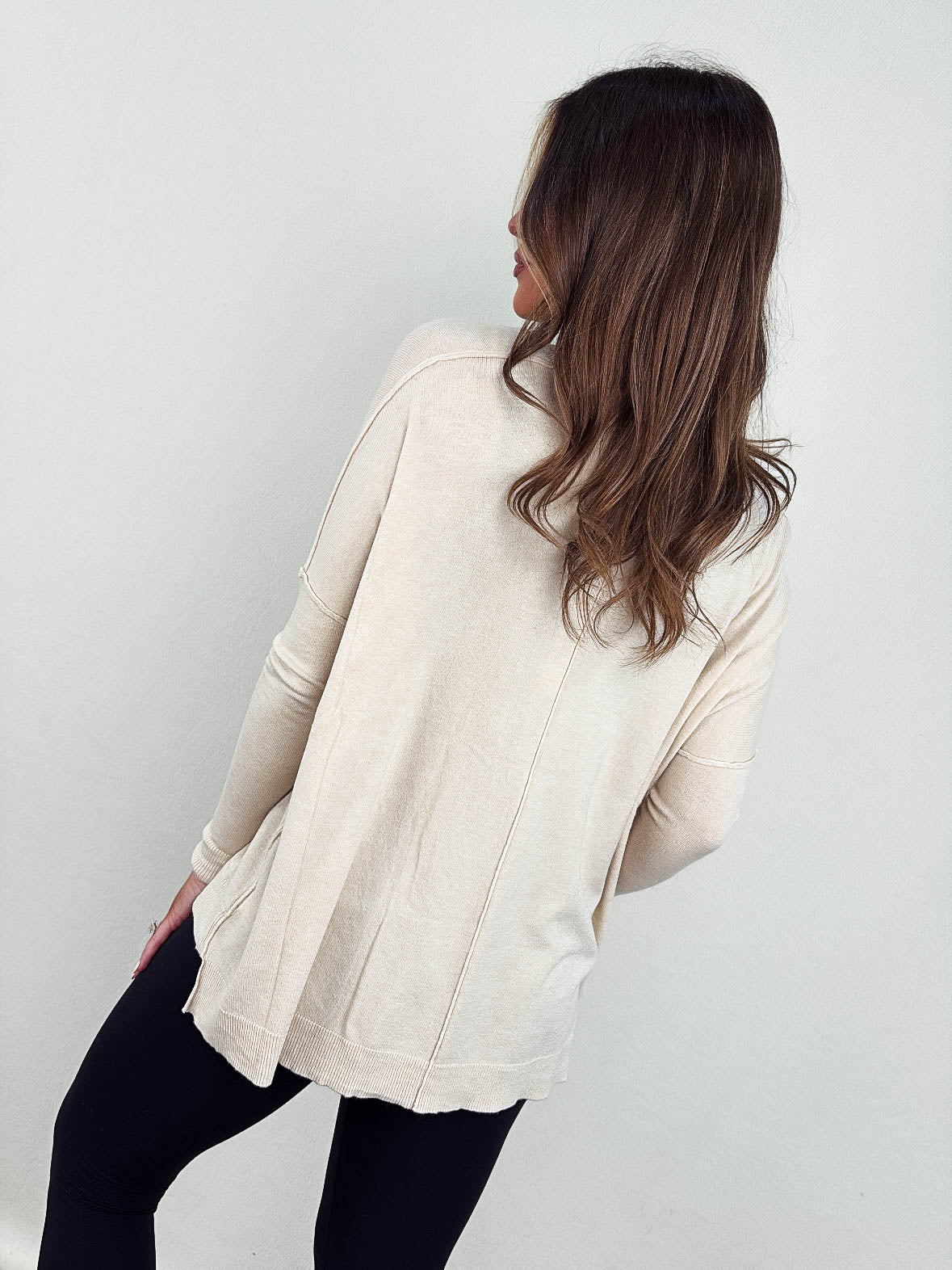 The Quinn Front Seam Sweater