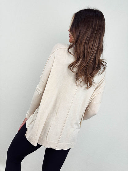 The Quinn Front Seam Sweater
