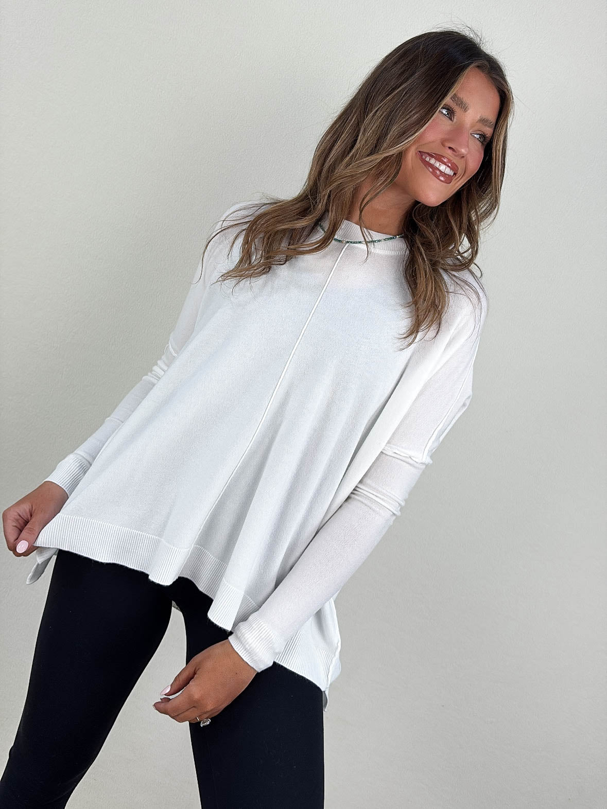 The Quinn Front Seam Sweater