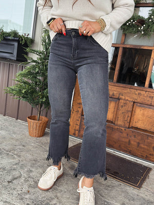 Hidden Jeans | Bellamy High Rise Crop Flare Jeans