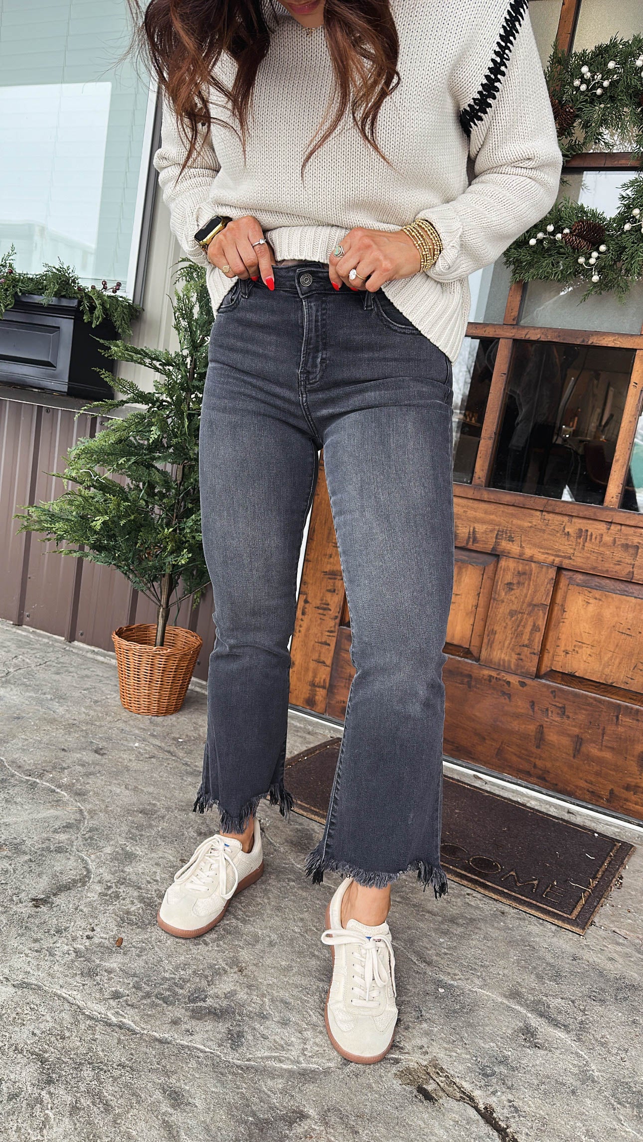 Hidden Jeans | Bellamy High Rise Crop Flare Jeans