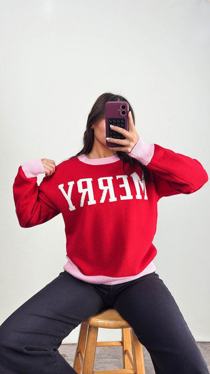 Merry Graphic Knit Sweater