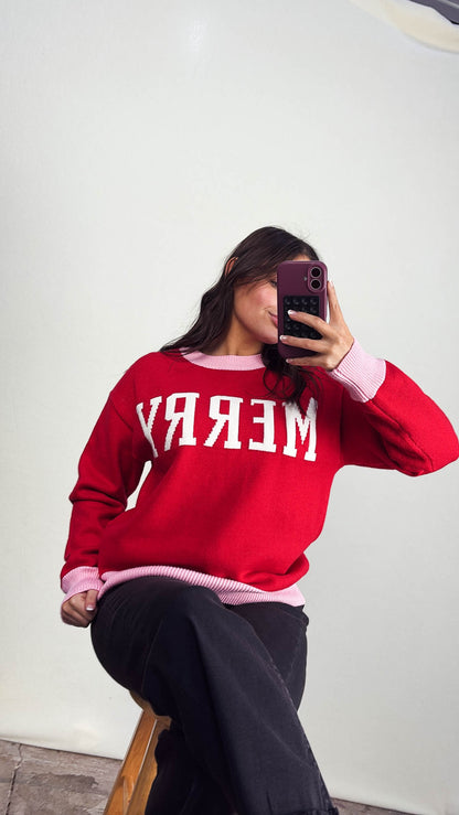 Merry Graphic Knit Sweater