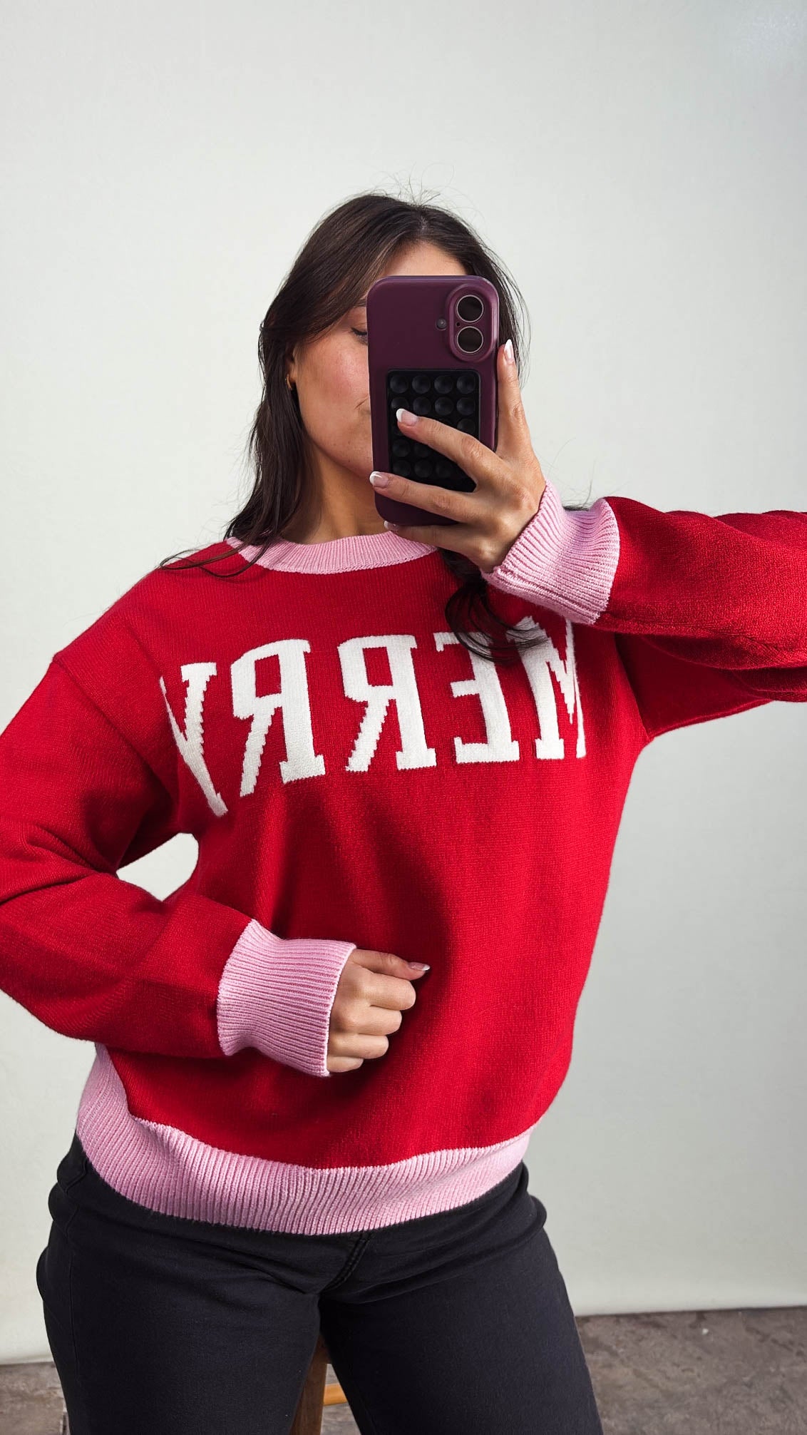 Merry Graphic Knit Sweater