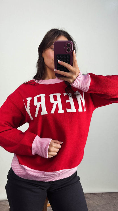 Merry Graphic Knit Sweater
