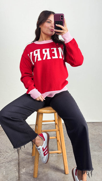 Merry Graphic Knit Sweater
