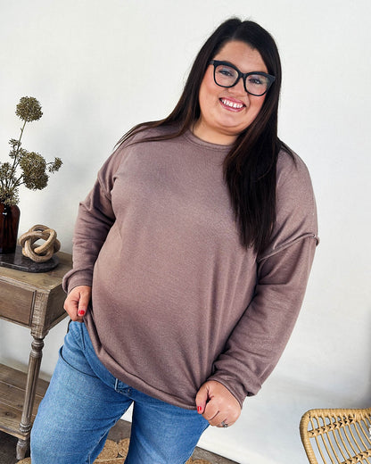 Moonstruck Contrast Knit Top