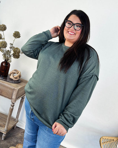 Moonstruck Contrast Knit Top