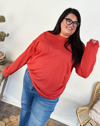 Moonstruck Contrast Knit Top