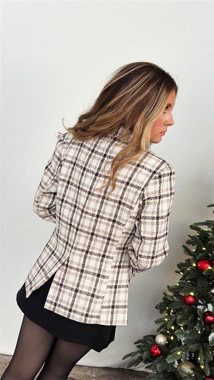 The Gentry Plaid Single Breasted Blazer
