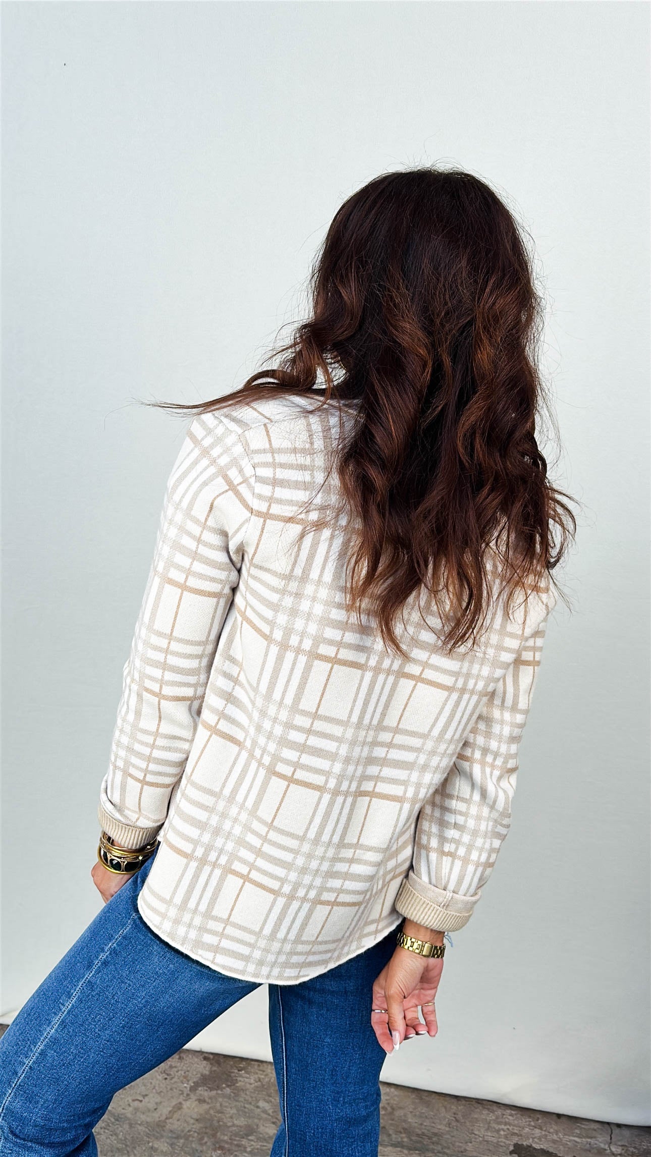 Fleetwood Plaid Sweater Shacket