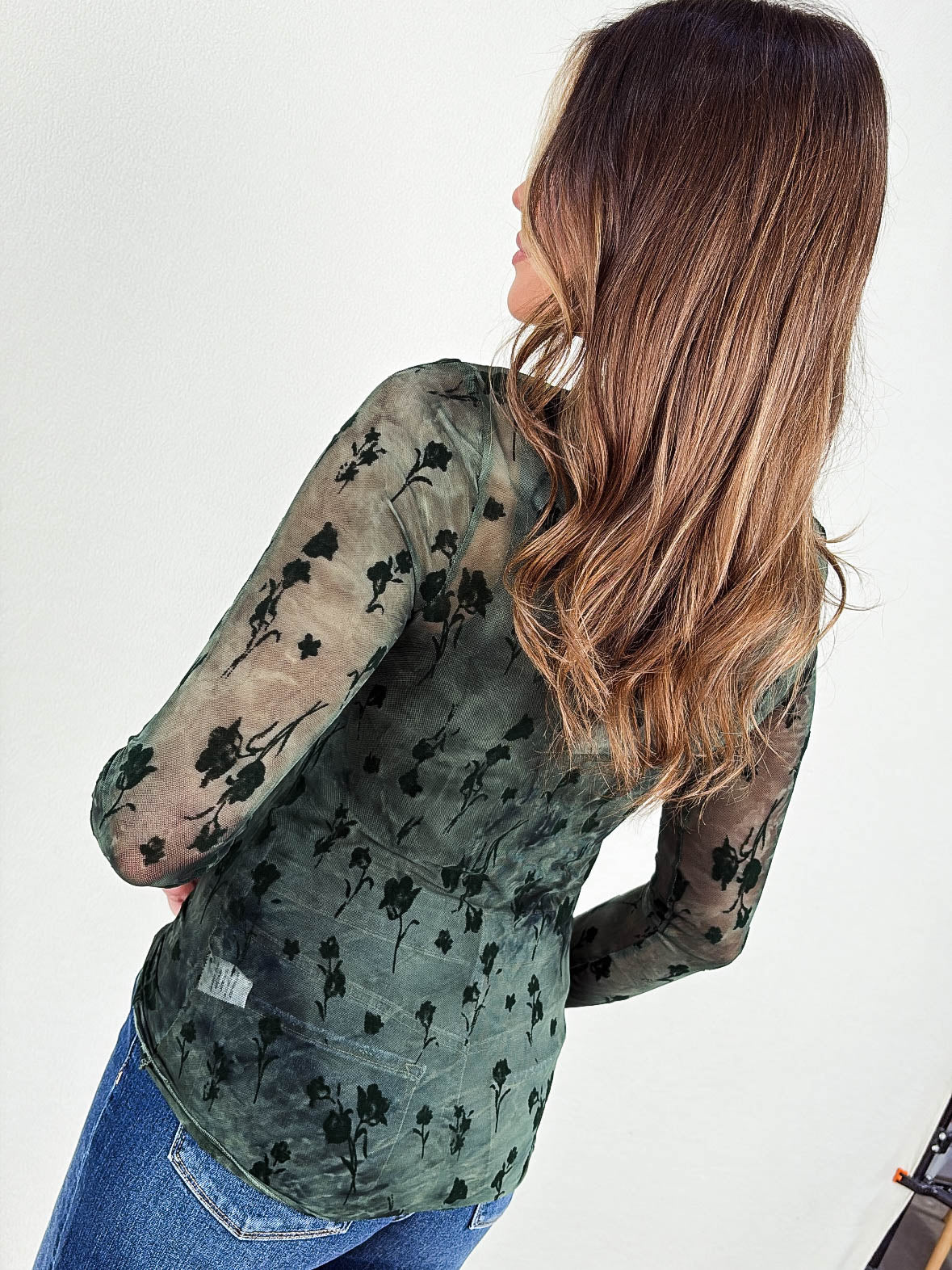 Astoria Floral Mesh Layering Top