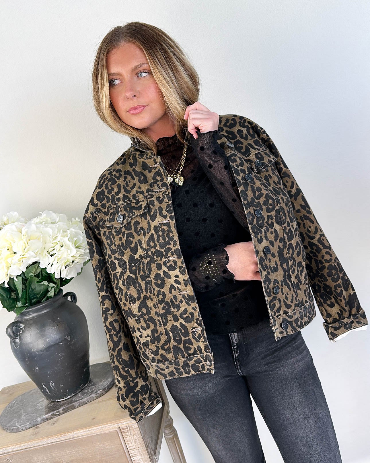 Bubbly Fun Polka Dot Mesh Layering Top