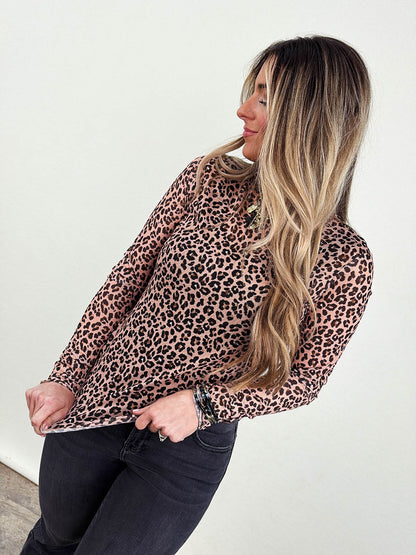 The Keigan Printed Mesh Layering Top