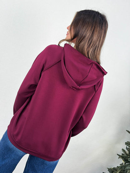 Weekend Away Scuba Drawstring Hooded Pullover