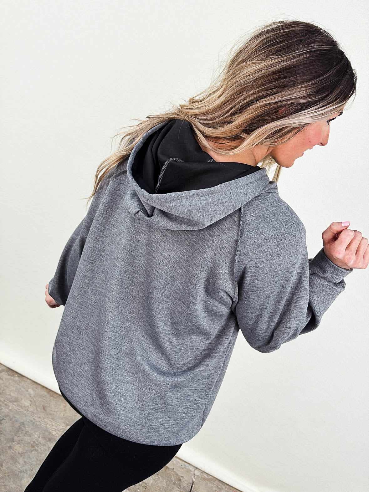 Weekend Away Scuba Drawstring Hooded Pullover