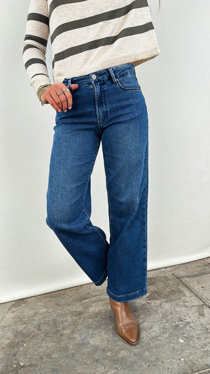 Just USA | Ainsley Mid Rise Wide Leg Jeans
