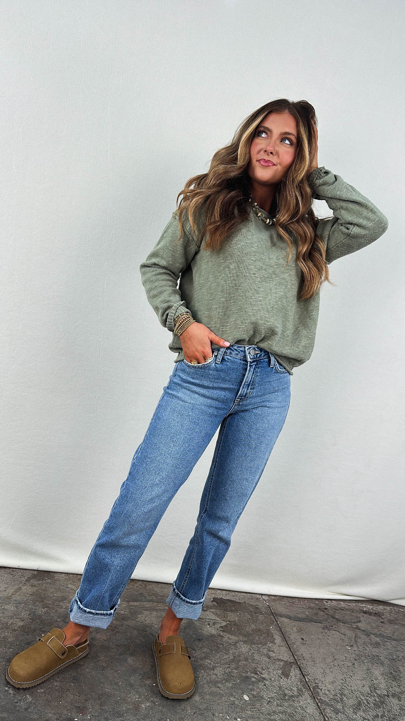 Just Black | Maxwell Mid Rise Crop Straight Leg Jeans