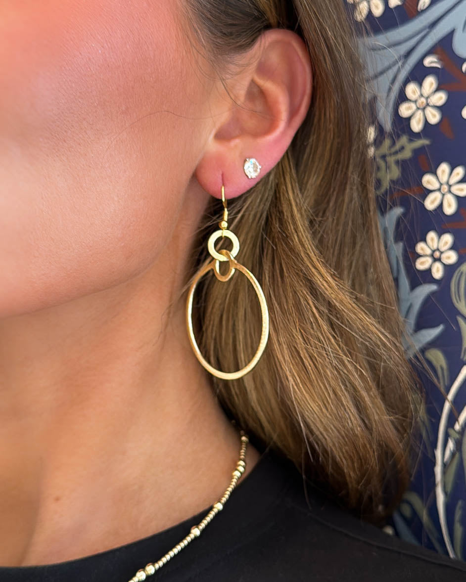 Goes Well With Circle Dangle Earrings