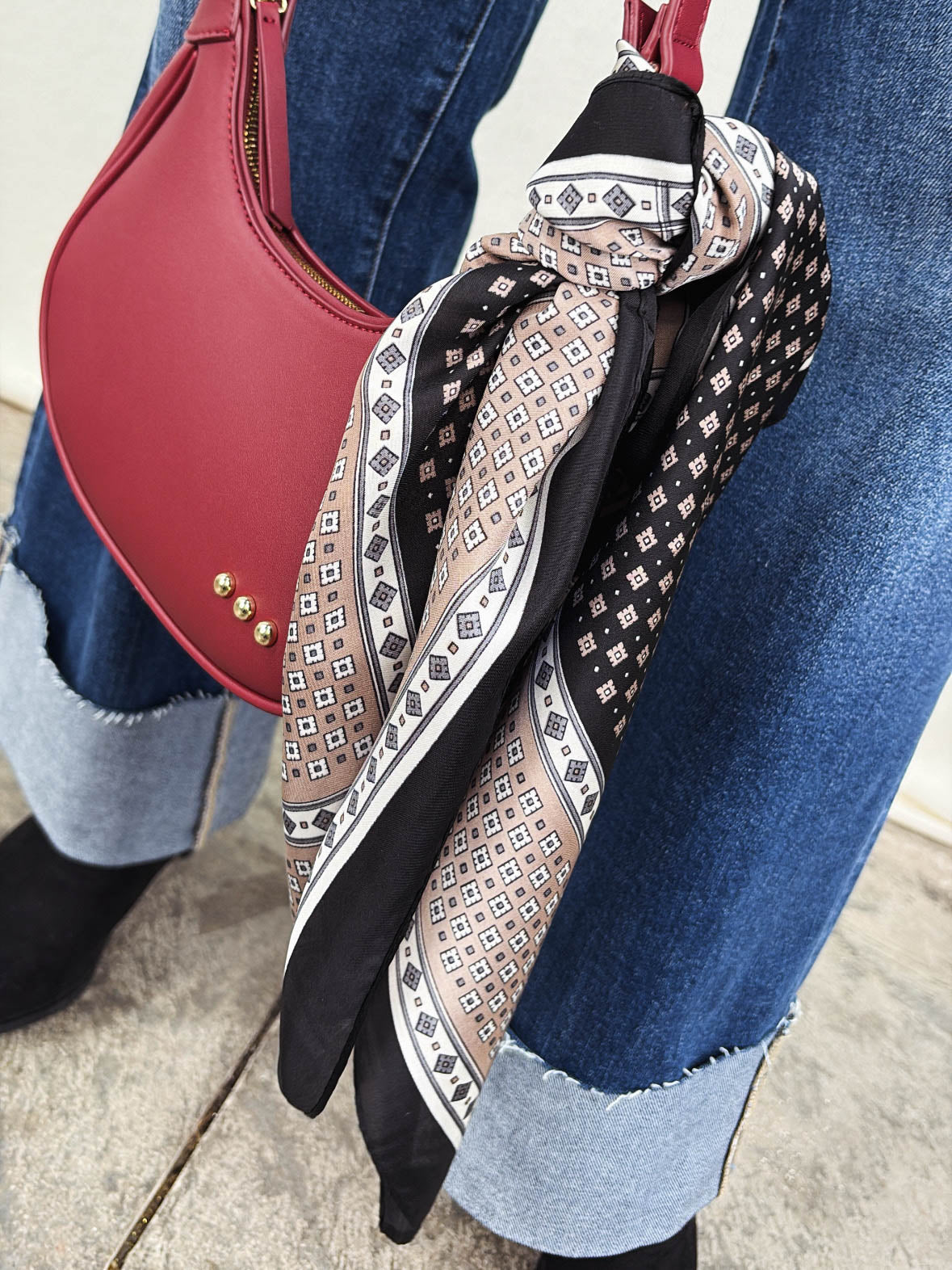 Uptown Satin Rhombus Scarf