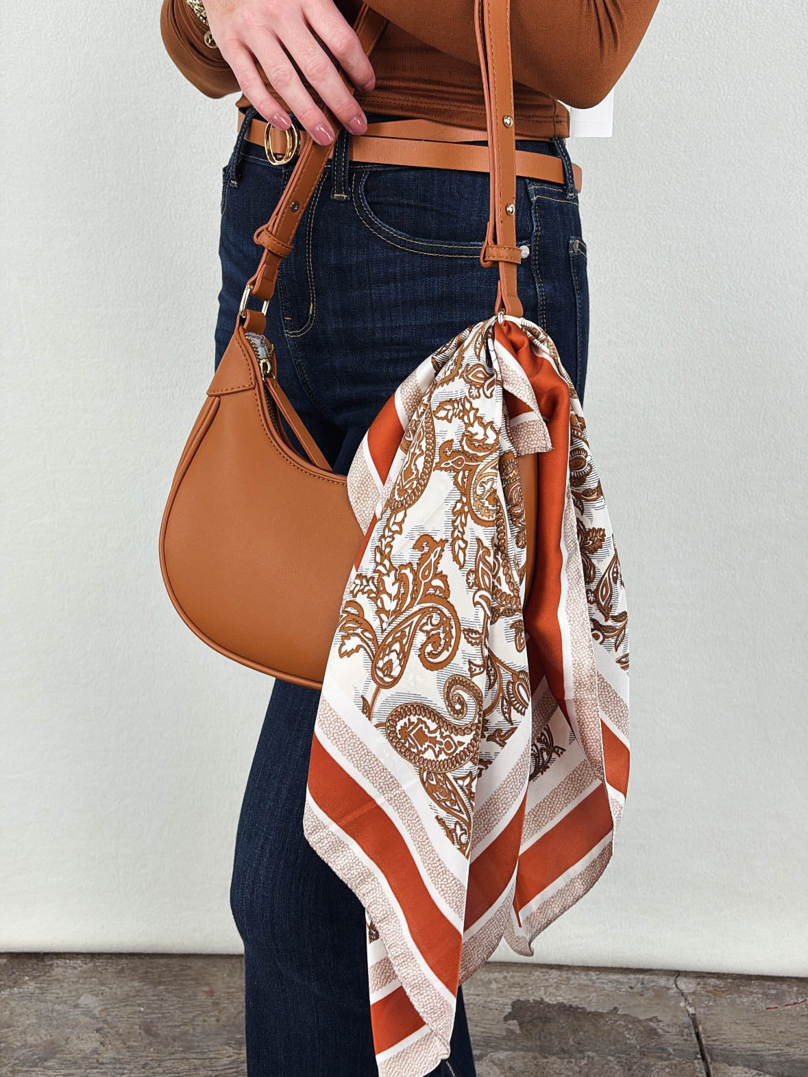 Hampton Falls Satin Paisley Scarf