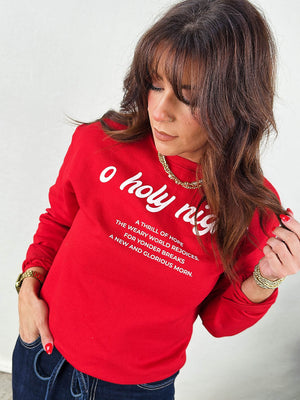 O Holy Night Graphic Sweatshirt