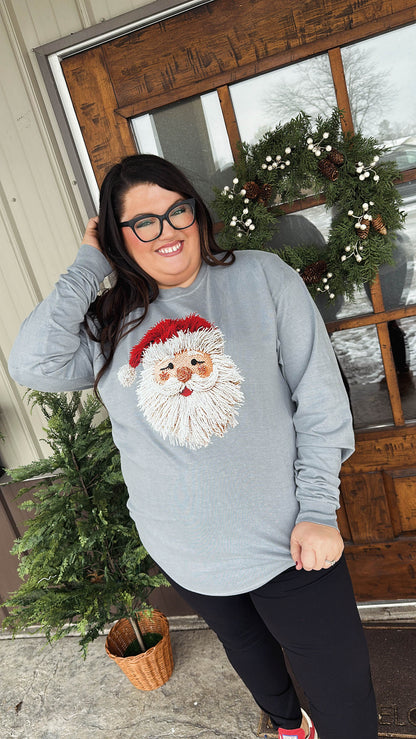Santa Long Sleeve Graphic Tee