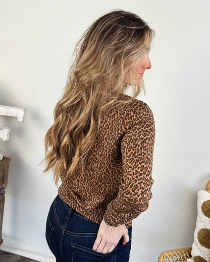 The Purr-Fect Leopard Sweater Cardigan