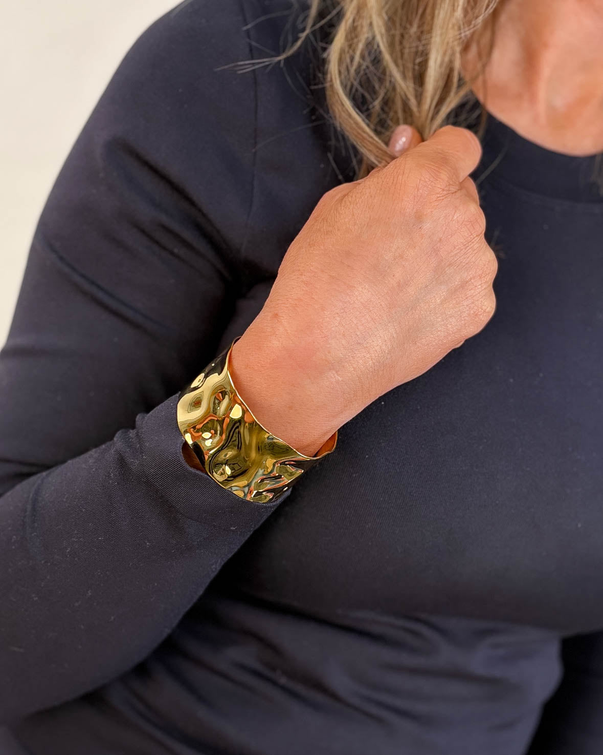 Hammered Bangle Bracelet