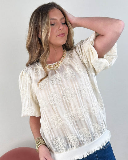 Finnley Floral Embroidered Top