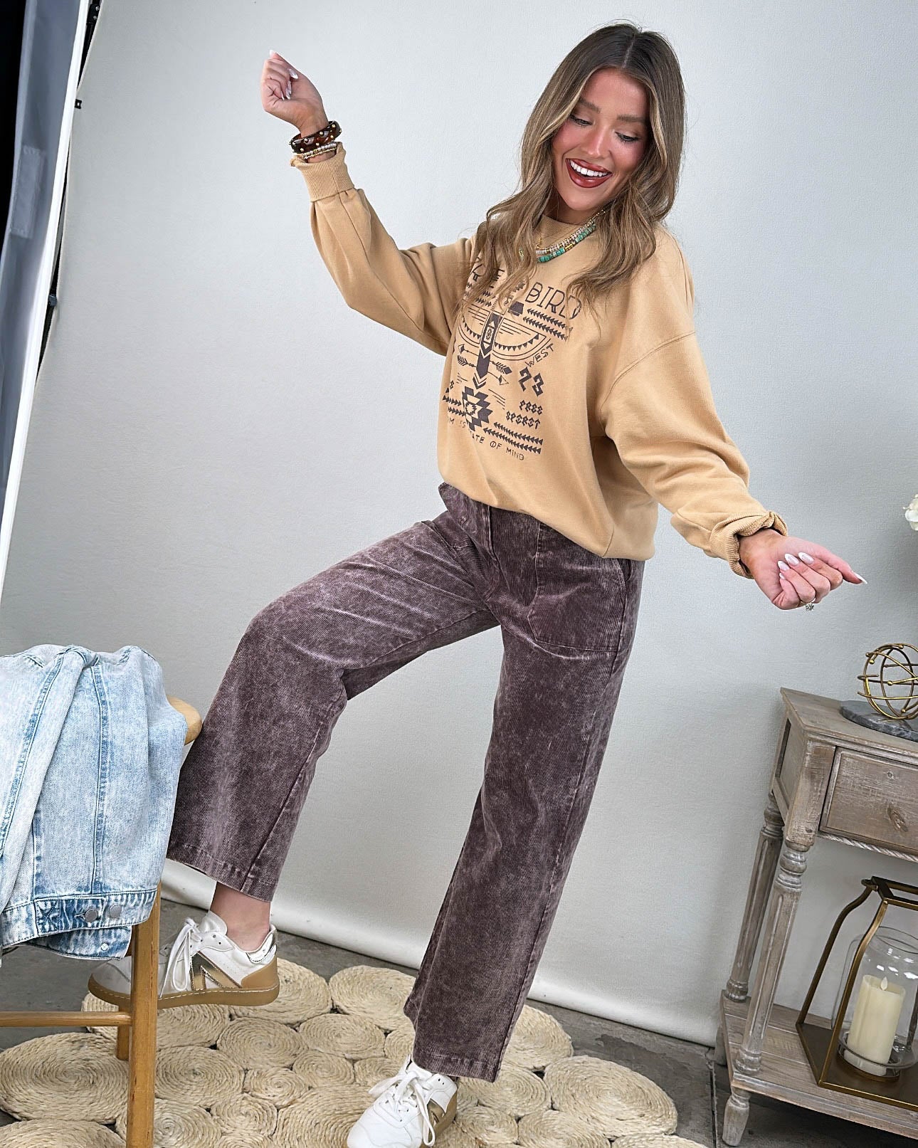 Free Bird Wild West Graphic Sweatshirt