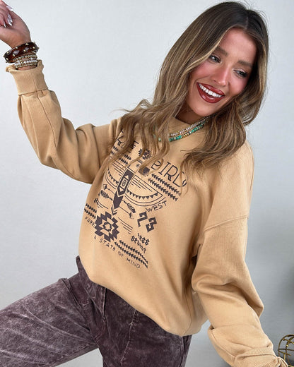 Free Bird Wild West Graphic Sweatshirt