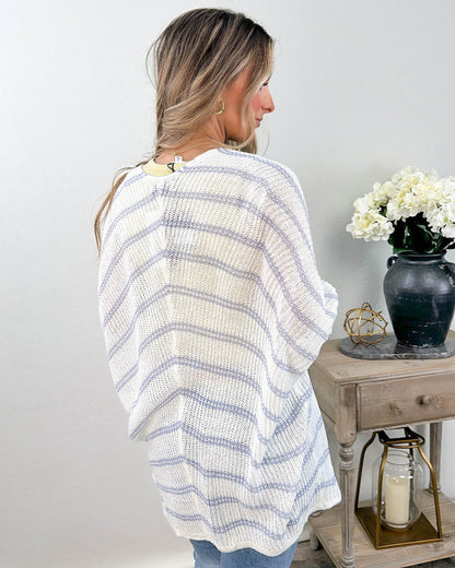 Ansley Lightweight Striped Cardigan