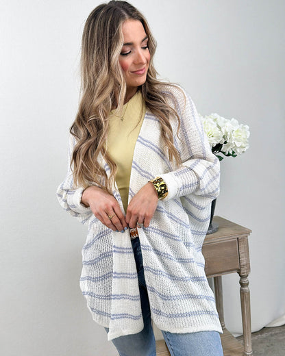 Ansley Lightweight Striped Cardigan