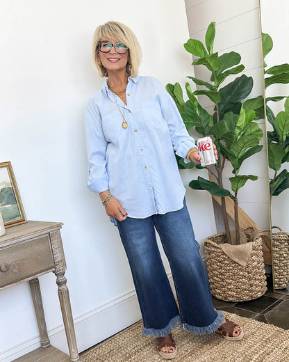 Afternoon Walks Tencel Tab Sleeve Shirt