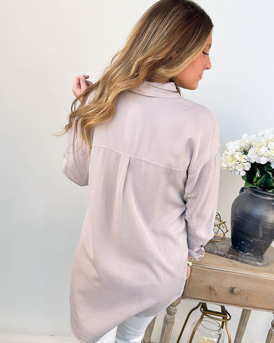 Afternoon Walks Tencel Tab Sleeve Shirt