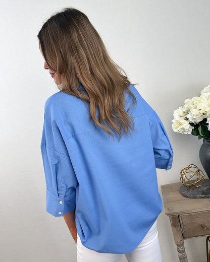 Lounge Life Half Button Shirt