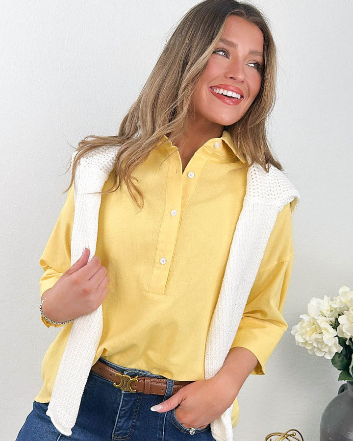 Lounge Life Half Button Shirt