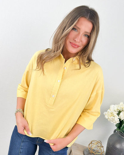 Lounge Life Half Button Shirt