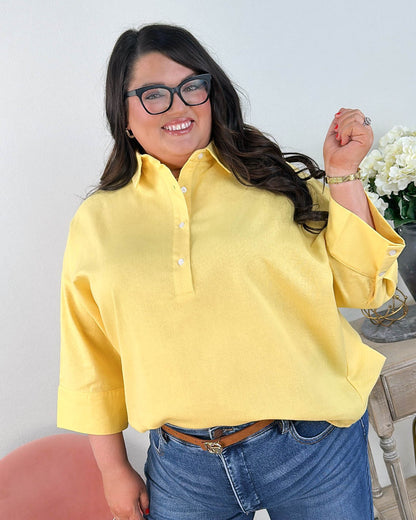 Lounge Life Half Button Shirt