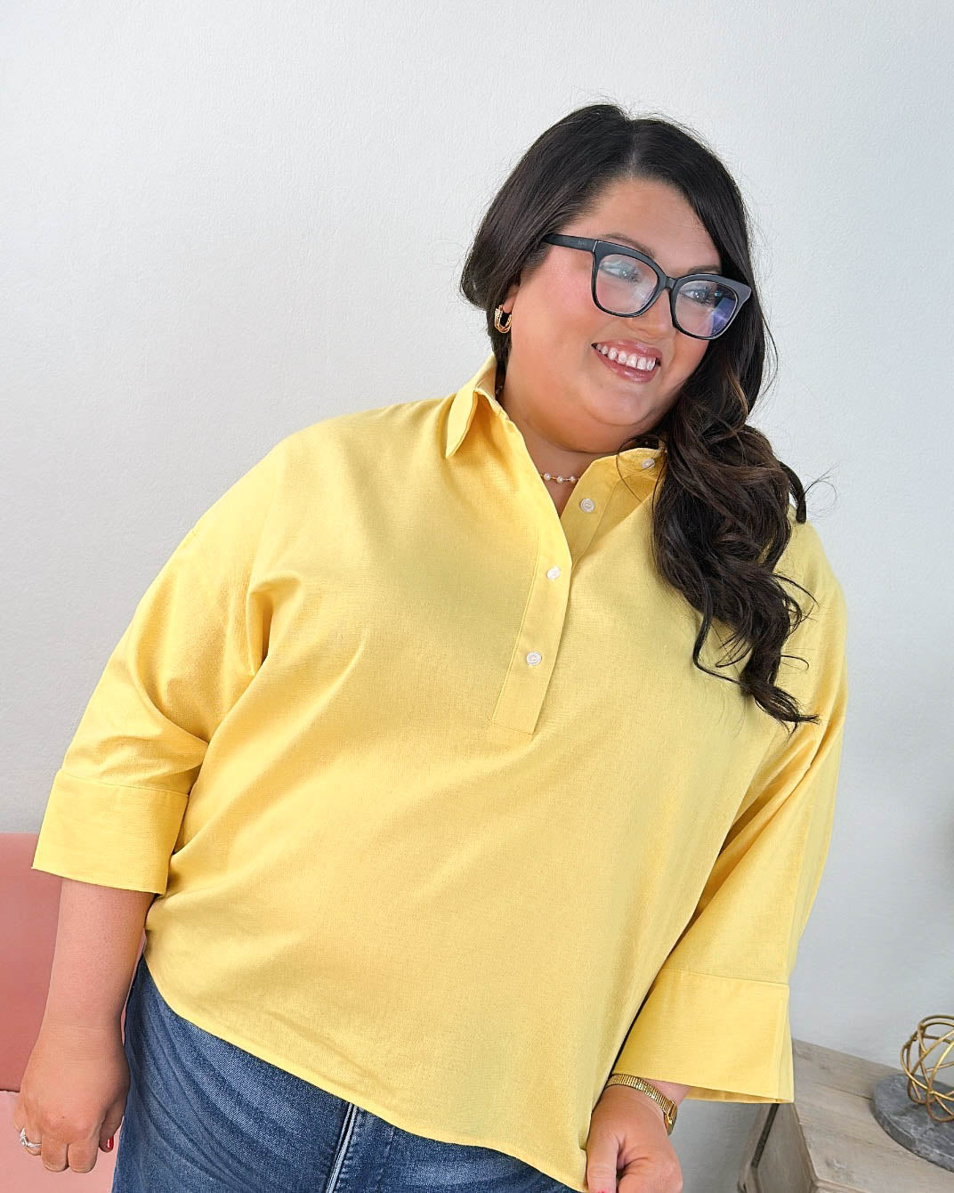 Lounge Life Half Button Shirt